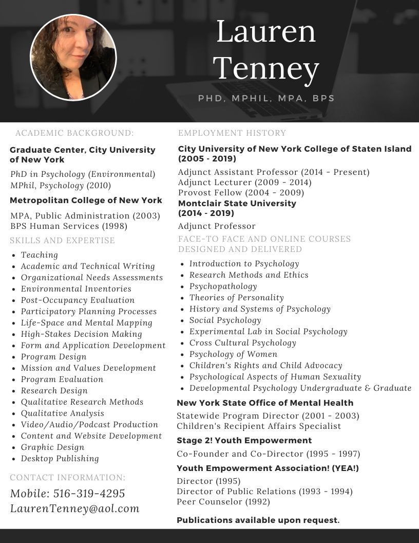 Lauren Tenney Short Resume